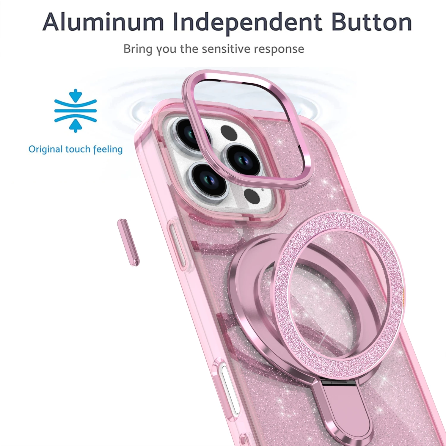 Glitter Metal Stand Case - Image 4