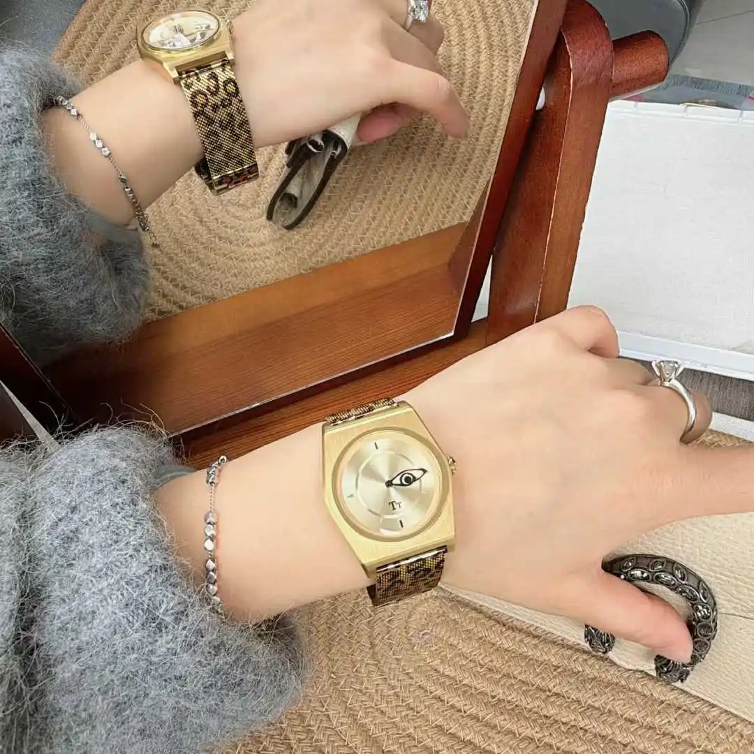 2026 New Products Arrival Leopard Watch Strap Women's Simple Quartz Watch Personalized Women's Watch Square Waterproof - Image 5