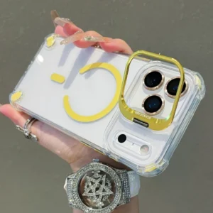 Clear Metal Stand Case