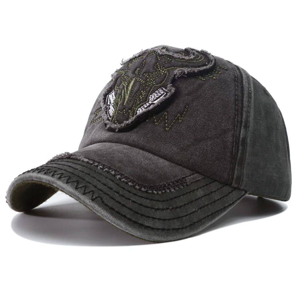 Bull Vibe Vintage Denim Snapback - Image 2