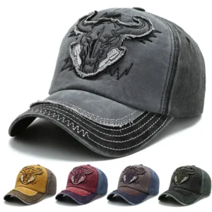 Bull Vibe Vintage Denim Snapback