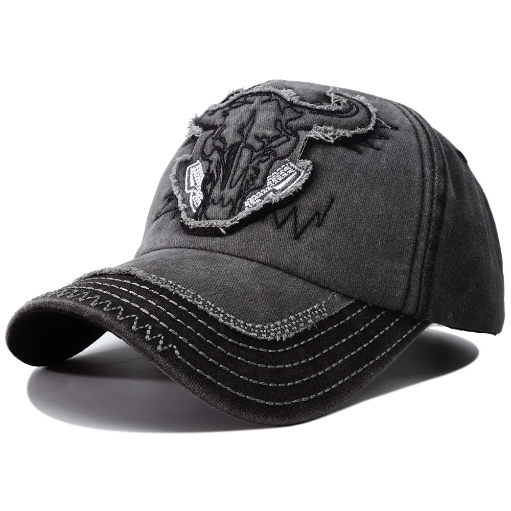 Bull Vibe Vintage Denim Snapback - Image 7