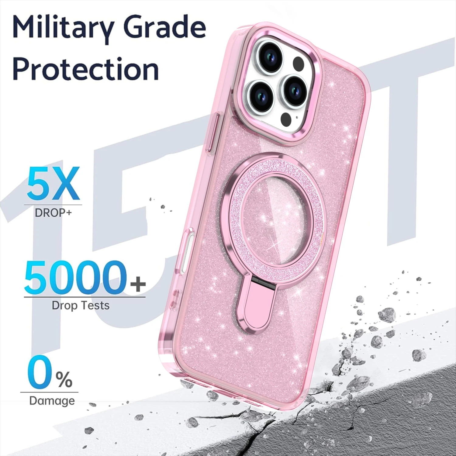 Glitter Metal Stand Case - Image 2