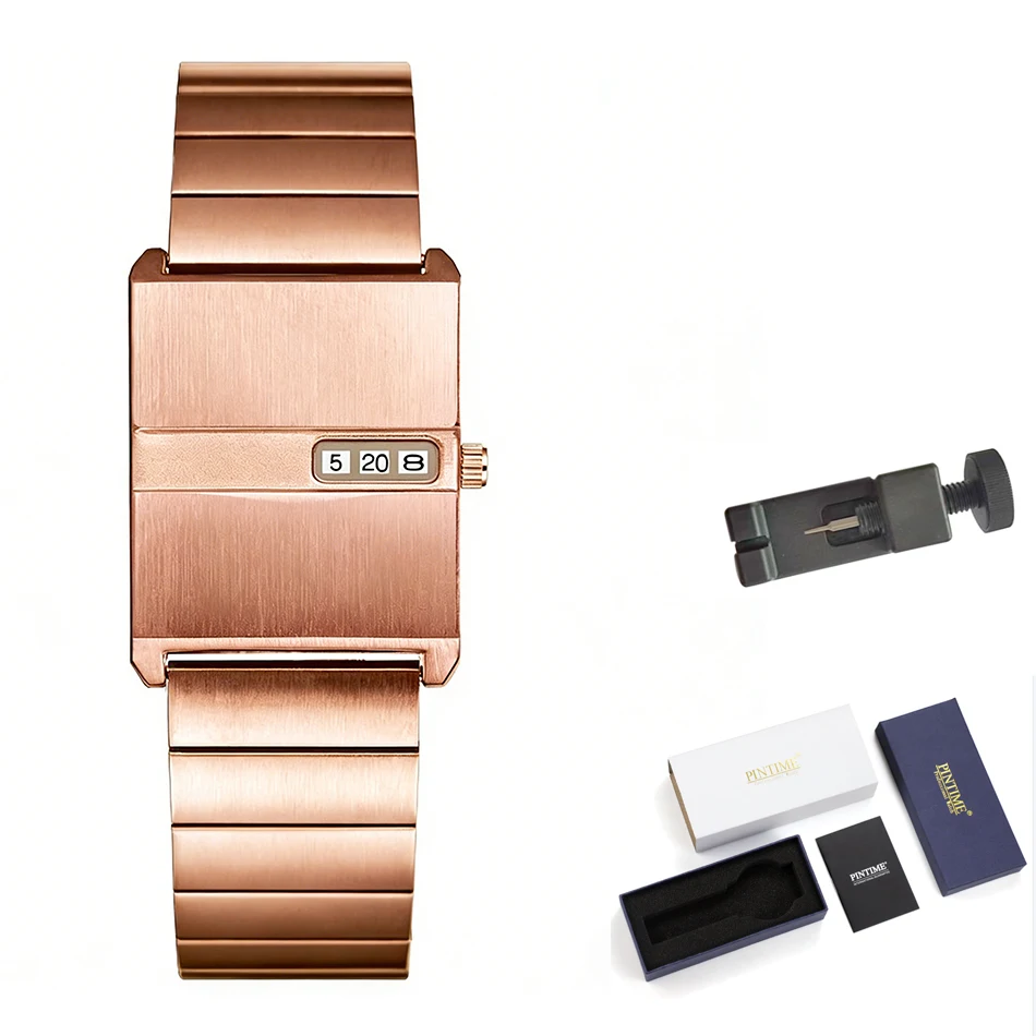 Square Niche Couple Watches Silver Stainless Steel Bracelet New-style Trendy Men Timepiece Fashionable Gift Unisex Quartz Watche - Image 14