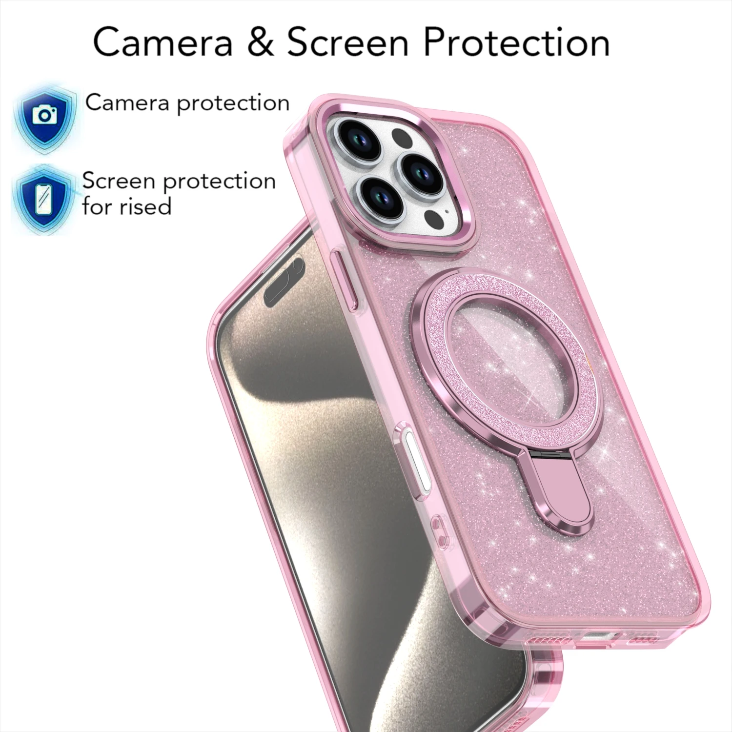 Glitter Metal Stand Case - Image 6