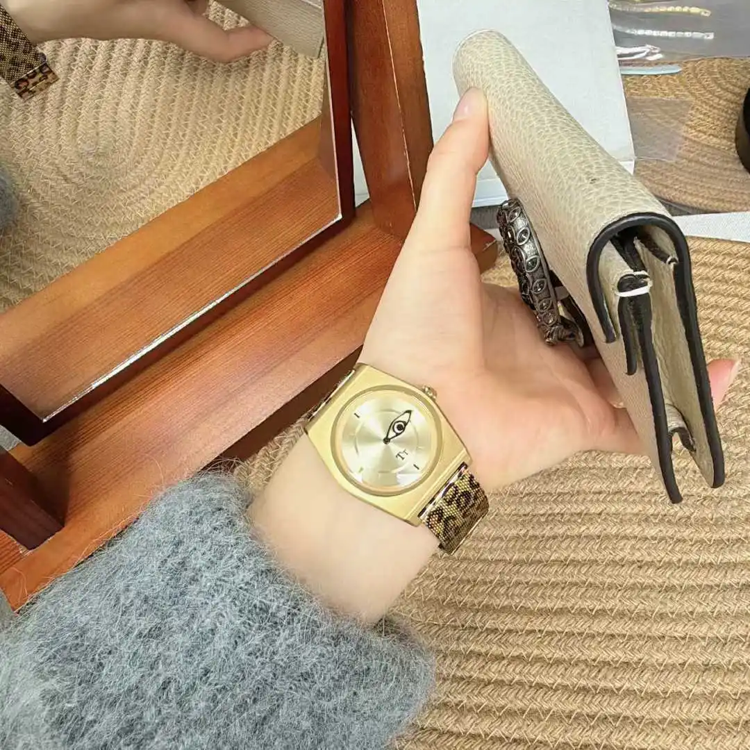 2026 New Products Arrival Leopard Watch Strap Women's Simple Quartz Watch Personalized Women's Watch Square Waterproof - Image 4