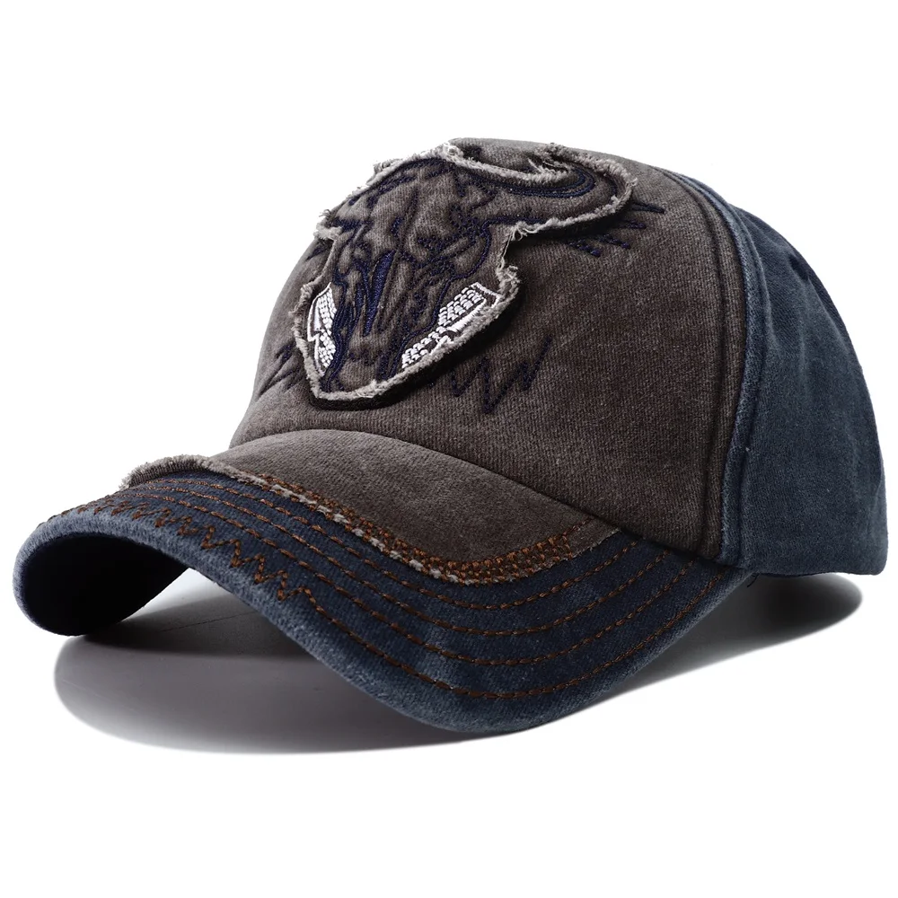 Bull Vibe Vintage Denim Snapback - Image 3
